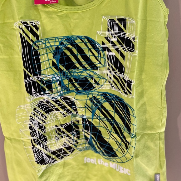 Zumba Fitness Neon green Let Go Tank top - Picture 4 of 4